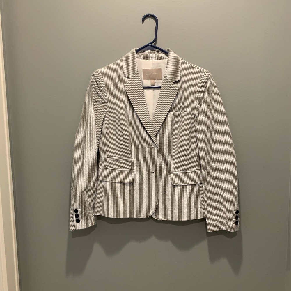 Banana Republic Seersucker Blazer